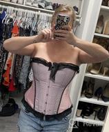 img 1 attached to Vintage Stripe Waist Cincher Corset Vest For Women | Underbust Bodyshaper In Plus Sizes review by Jamie Kamoso