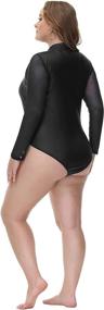 img 2 attached to Bodysuit Sleeve Leotard Stretchy Jumpsuit Women's Clothing ~ Bodysuits