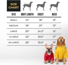 img 2 attached to 🐶 Stay Dry in Style: HDE Double Layer Zip Rain Jacket with Hood for Dogs