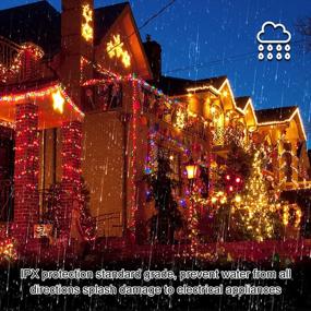 img 2 attached to 200 светодиодных 72,2-футовых рождественских огней - 8 режимов уличной гирлянды для украшения дома, праздничного освещения деревьев и сада