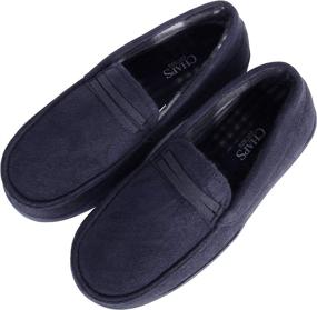 img 3 attached to Chaps Moccasin Slipper Outdoor Nonslip Boys' Shoes : Slippers