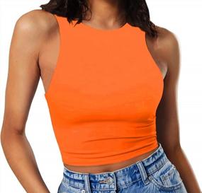img 4 attached to GEMBERA Women'S Stylish High Neck Crop Tops - Perfect For Casual And Formal Occasions