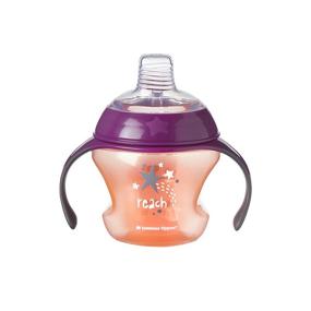 img 1 attached to Tommee Tippee Closer To Nature Transition Cup With Handles For Infants - BPA-Free, 4+ Months, Pack Of 2