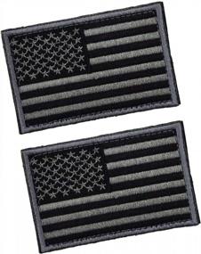 img 4 attached to Show Your Patriotism With 2 High-Quality Tactical American Flag Patches - Perfect For Backpacks, Caps, And More!