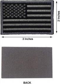 img 3 attached to Покажите свою патриотичность с 2 высококачественными тактическими нашивками Американского флага - идеально подходят для рюкзаков, кепок и многого другого!