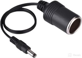 img 4 attached to 🔌 Zerone Cigarette Lighter Cable: Reliable 10A Up to 24V Power Supply - DC 5.5 x 2.1mm Male Plug to Car Cigarette Lighter Socket