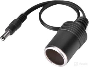 img 3 attached to 🔌 Zerone Cigarette Lighter Cable: Reliable 10A Up to 24V Power Supply - DC 5.5 x 2.1mm Male Plug to Car Cigarette Lighter Socket