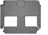 🚗 maxliner grey floor mats for 2008-2018 dodge grand caravan / chrysler town & country with 2nd and 3rd row stow'n go seats: durable liner protection логотип