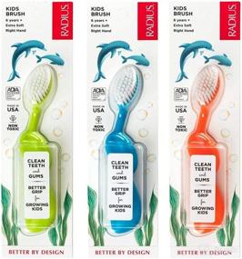 img 4 attached to 👍 Approved Children's RADIUS Toothbrush: Designed for Effective Oral Care