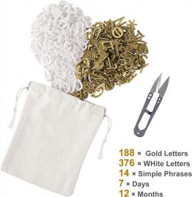 img 2 attached to 📝 Gelibo One Sided Letter Board: 750 Precut White & Gold Letters, Wall & Tabletop Display, Organizer Bag