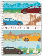 bookfactory rideshare mileage tracker/ride share tracking log book/logbook, wire-o - 104 pages, 5" x 7" (log-104-57cw-pp-(ridesharemileage)) logo