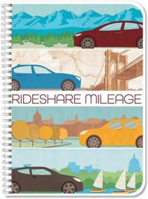 img 4 attached to BookFactory Rideshare Mileage Tracker/Ride Share Tracking Log Book/Logbook, Wire-O - 104 Pages, 5" X 7" (LOG-104-57CW-PP-(RideshareMileage))