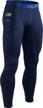 men's thermal compression pants - tsla 1 or 2 pack, athletic sports leggings and running tights, winter base layer bottoms for active performance logo