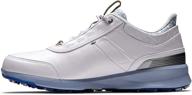 🏌️ enhance your golf performance with footjoy women's stratos off white golf shoes logo