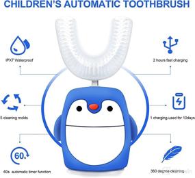 img 1 attached to 🚿 Waterproof Automatic Electric Toothbrush for Effective Oral Care