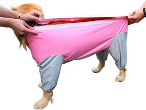 img 2 attached to Shop GabeFish Waterproof 4 Legs Pets Raincoat in 9 Color Options & 10 Sizes for Small, Medium, and Large Dogs