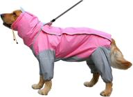 shop gabefish waterproof 4 legs pets raincoat in 9 color options & 10 sizes for small, medium, and large dogs logo