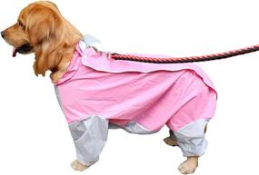 img 1 attached to Shop GabeFish Waterproof 4 Legs Pets Raincoat in 9 Color Options & 10 Sizes for Small, Medium, and Large Dogs