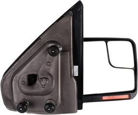 img 3 attached to 🔍 SCITOO Fit for Ford F150 Towing Mirror with Puddle Lights - Black Rear View Mirror (2004-2014)