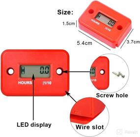 img 3 attached to 🌊 DiscoGoods Waterproof Digital LCD Inductive Marine Motorcycle ATV Snowmobile Marine Boat Hour Meter: The Ultimate Waterproof Tracking Solution