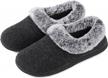comfortable women's memory foam slippers with soft faux fur collar, non-slip rubber sole for indoor and outdoor wear - ultraideas logo