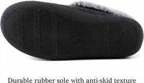 img 2 attached to Comfortable Women'S Memory Foam Slippers With Soft Faux Fur Collar, Non-Slip Rubber Sole For Indoor And Outdoor Wear - ULTRAIDEAS