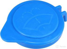 img 1 attached to 🔵 ACROPIX Ford Focus Windshield Washer Fluid Reservoir Bottle Cap - Set of 2 Blue