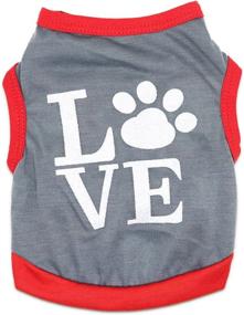 img 2 attached to 🐾 Stylish 6-Piece Cat Shirts Set: Small Puppy Girl & Boy Dog Shirts - Breathable Summer T-Shirts for Pet Dogs - Cute Female Cat Vest Apparel