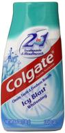 🦷 oral care with colgate mouthwash blast whitening toothpaste logo