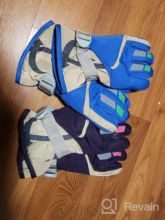 img 1 attached to 🧤 Winter Gloves for Toddlers - Adjustable, Momoon Boys' Accessories to Keep Warm in Cold Weather review by Jason Mulah