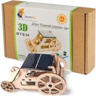 stem kit engineering toys robotics: wooden solar model cars to build for kids 9-12, educational science kits for kids age 12-14, gifts for 10+ year old boys girls , science experiments logo