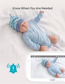 img 1 attached to 👶 Dreo Baby Monitor: 720P HD Split-Screen Video Baby Monitor with Camera, Audio, Night Vision & Remote PTZ - 900ft Range, 5000mAh Rechargeable Battery