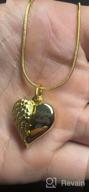 img 1 attached to ❤️ Wing Heart Urn Necklace Cremation Jewelry for Ashes Pendant - Memorial Lockets with Always in My Heart Engraving, Keepsake Funeral Urns for Men and Women review by George Cochran
