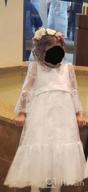 img 1 attached to CQDY Lace Flower Girl Dress: Elegant White Ivory Long Sleeve Dress for Wedding - Sizes 2 to 15T review by Phillip Samuel