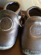 img 1 attached to Leo Leather Moccasins for Boys - Stylish and Comfortable Shoes/Slippers Option review by Ronald Wheeler