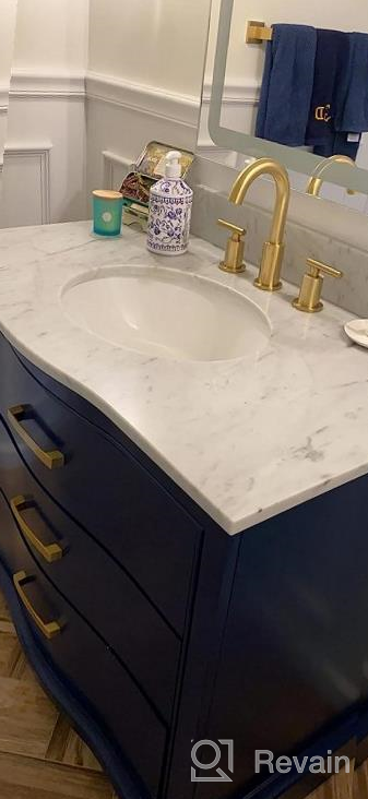 img 1 attached to Upgrade Your Bathroom With TRUSTMI'S Elegant 2-Handle 8 Inch Widespread Sink Faucet In Brushed Nickel review by John Butler