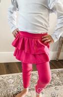 img 1 attached to RieKet Girls Toddler Leggings with Skirt: 👧 Adorable Tutu Skirt Leggings Pants Tights for Kids review by Kyle Hong