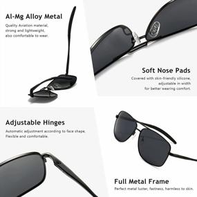 img 2 attached to Durable Polarized Sunglasses For Men: Perfect For Fishing, Driving & Golf With 100% UV Protection By SUNGAIT