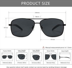 img 1 attached to Durable Polarized Sunglasses For Men: Perfect For Fishing, Driving & Golf With 100% UV Protection By SUNGAIT