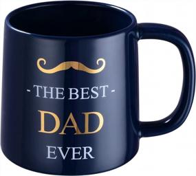 img 4 attached to Miicol Ceramic Mug: A Perfect Father'S Day Gift For The Best Dad Ever In Deep Blue