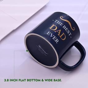 img 1 attached to Miicol Ceramic Mug: A Perfect Father'S Day Gift For The Best Dad Ever In Deep Blue