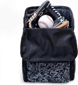 img 1 attached to Детский рюкзак для бейсбола/софтбола PHINIX с удобным крючком для забора