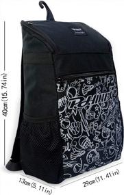 img 3 attached to PHINIX Youth Baseball/Softball Backpack With Convenient Fence Hook For Kids