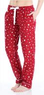 🌙 уютно и практично: женские хлопковые фланелевые пижамные брюки pajamamania с карманами логотип