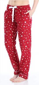 img 4 attached to 🌙 Cozy and Convenient: PajamaMania Women's Cotton Flannel Pajama Pants with Pockets