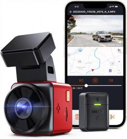 img 4 attached to 2.5K WiFi GPS Mini Dash Cam - Vantrue E1 1944P Voice Control, 24H Parking Mode & Wireless Controller - 1.54" LCD Front Car Camera W/ Night Vision & APP Support 512GB Max
