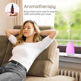 img 2 attached to Transform Your Space With Aromatherapy Essential Oil Diffuser: Ultrasonic, Colorful, Waterless And Automatic Off For Home Or Bedroom