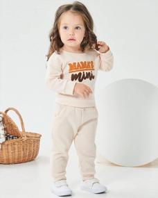 img 2 attached to Cozy Fall Winter Outfits For Infant Boys And Girls: Top And Pants Sets, Sweatshirts, And More!
