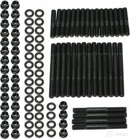 img 4 attached to 🔩 Blackhorse-Racing Cylinder Head Stud Kit for Chevy Small Block SBC 265 267 283 302 305 307 327 350 383 400 Head Studs PCE279.1001