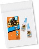 2-pack gorilla super glue 20g clear adhesive gel logo